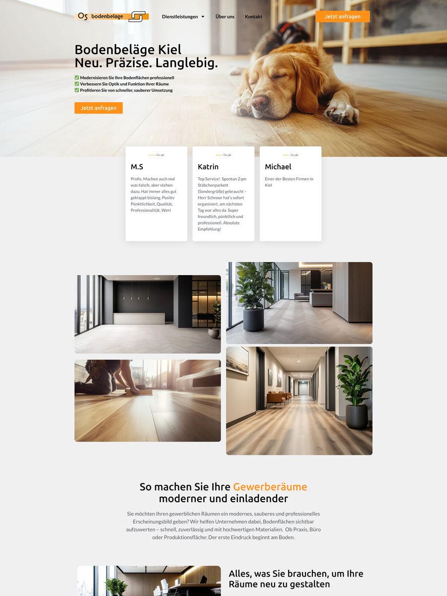Webdesign-Projekt OS Bodenbeläge